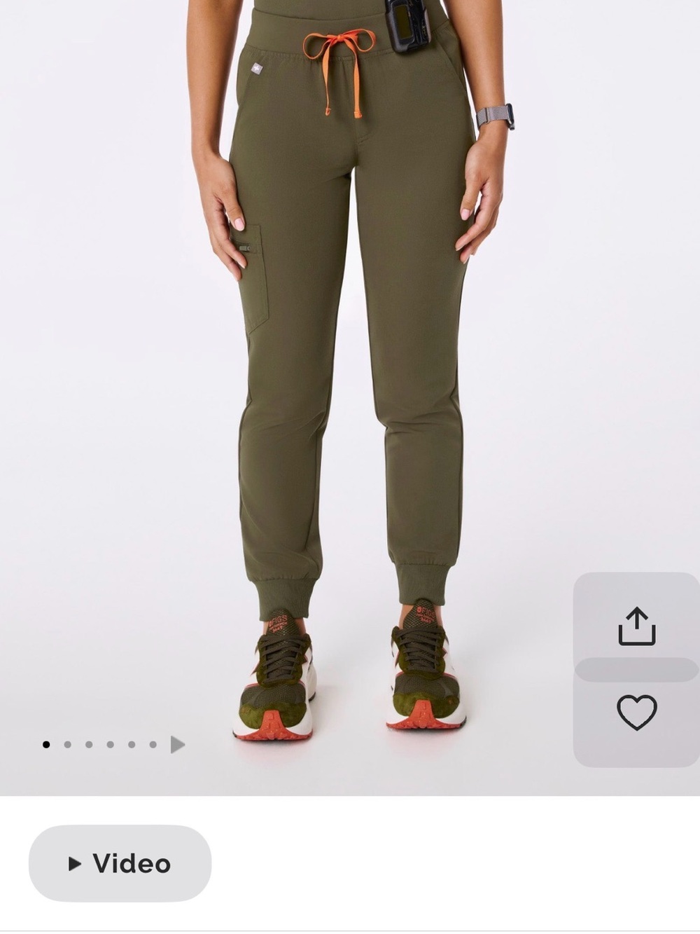 Figs Spruce Green Scrub Set - Top & Pants NWOT XS - Picture 5 of 5